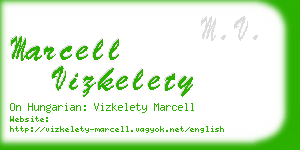 marcell vizkelety business card